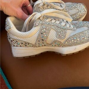 Sparkling Beige Sneakers